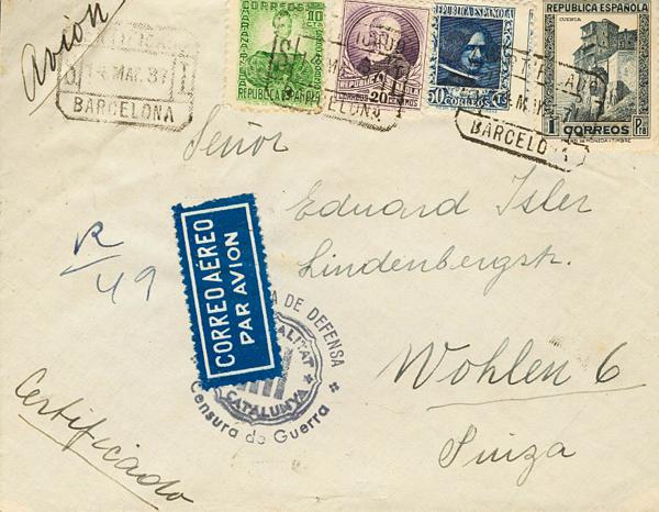 0000045188 - Spain. Spanish Republic Airmail
