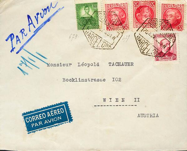 0000045213 - Spain. Spanish Republic Airmail