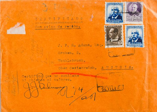 0000051149 - Spain. Spanish Republic Registered Mail