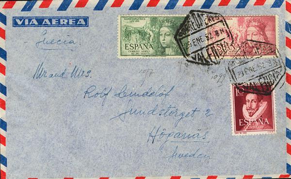 0000053485 - Spain. 2nd Centenary Airmail