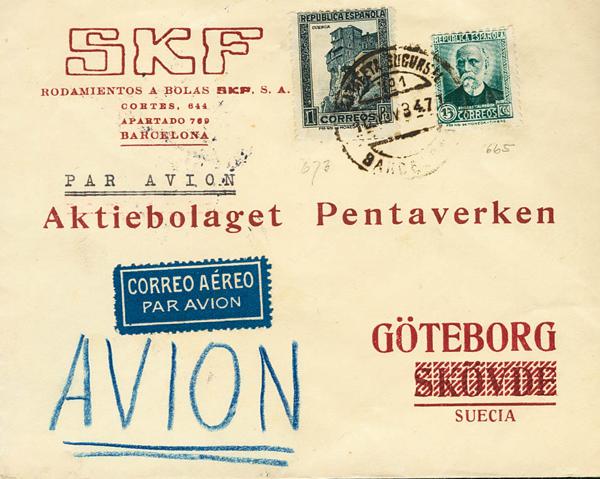 0000053497 - Spain. Spanish Republic Airmail