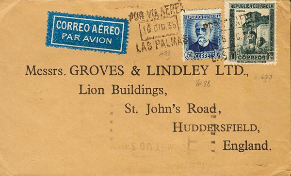 0000053500 - Spain. Spanish Republic Airmail