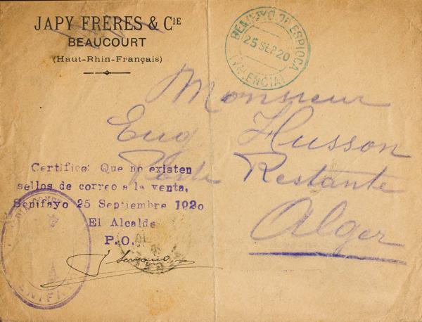0000055031 - Comunidad Valenciana. Historia Postal