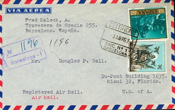 0000060076 - Spain. 2nd Centenary Airmail