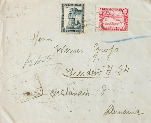 0000060738 - Spain. Spanish Republic Registered Mail