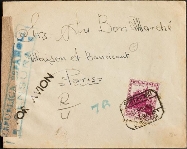 0000061671 - Spain. Spanish Republic Airmail