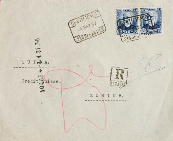 0000064086 - Spain. Spanish Republic Registered Mail