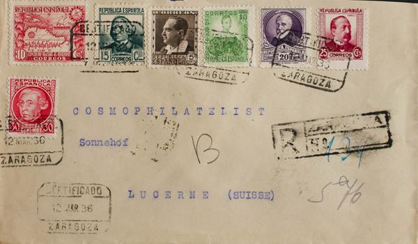 0000068615 - Spain. Spanish Republic Registered Mail