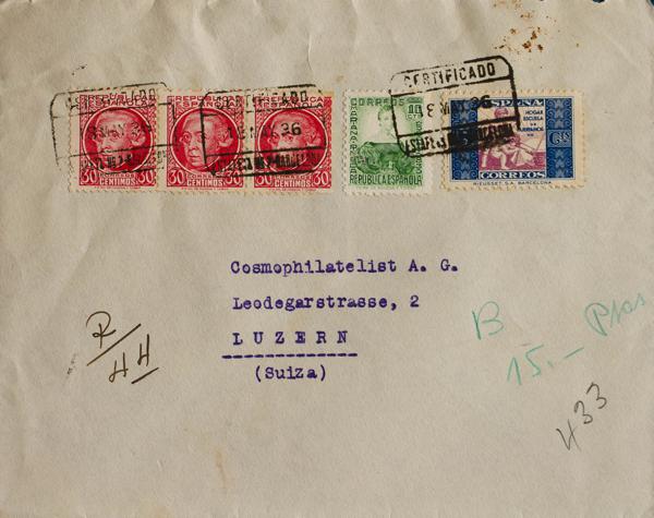0000068617 - Spain. Spanish Republic Registered Mail
