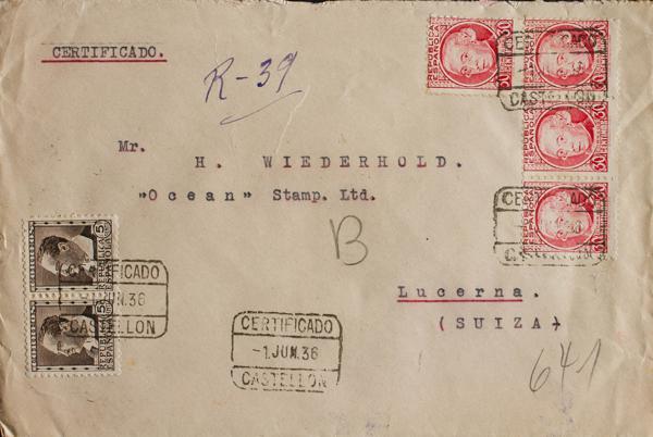 0000068623 - Spain. Spanish Republic Registered Mail