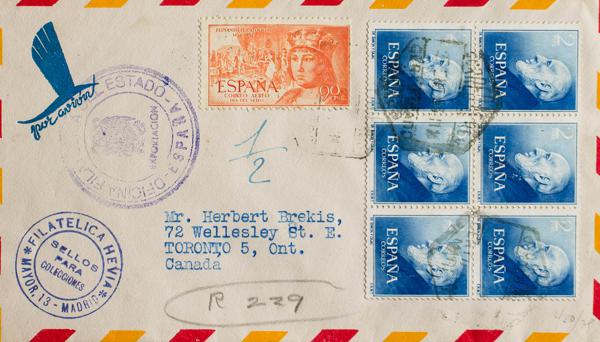 0000071033 - Spain. 2nd Centenary Airmail