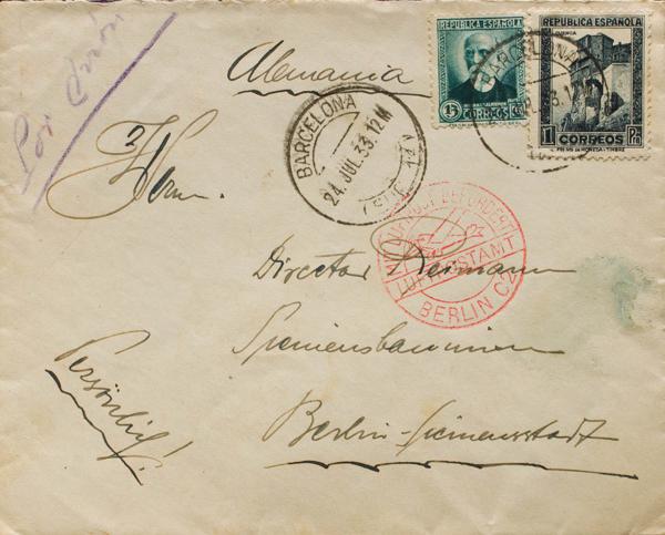 0000072405 - Spain. Spanish Republic Airmail
