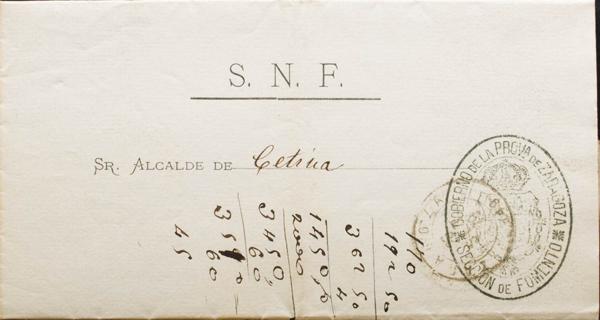 0000077222 - Aragon. Postal History