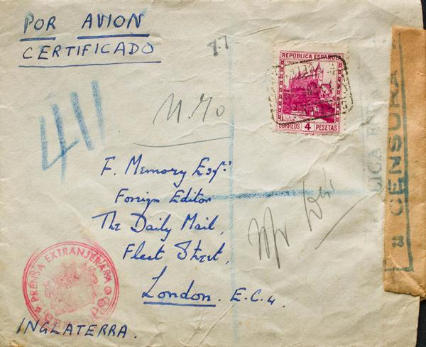 0000079898 - Spain. Spanish Republic Registered Mail