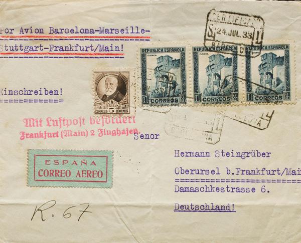 0000079944 - Spain. Spanish Republic Airmail