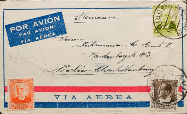 0000090898 - Spain. Spanish Republic Airmail