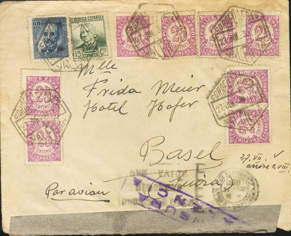0000095162 - Spain. Spanish Republic Airmail