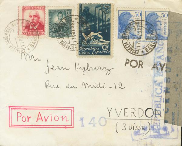 0000095180 - Spain. Spanish Republic Airmail