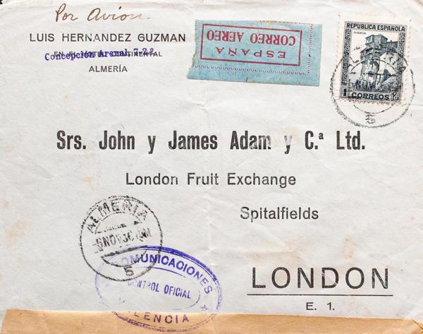 0000095635 - Spain. Spanish Republic Airmail