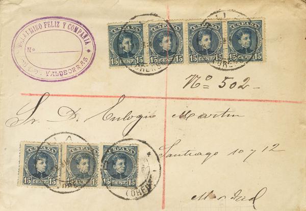 0000101249 - Spain. Alfonso XIII Registered Mail