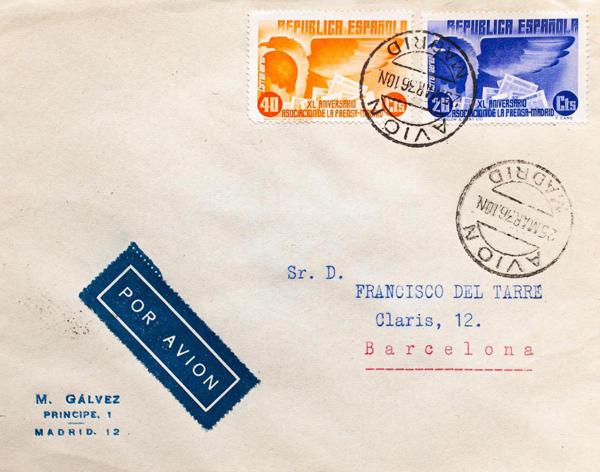 0000110656 - Spain. Spanish Republic Airmail