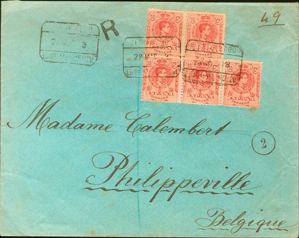 0000112798 - Spain. Alfonso XIII Registered Mail