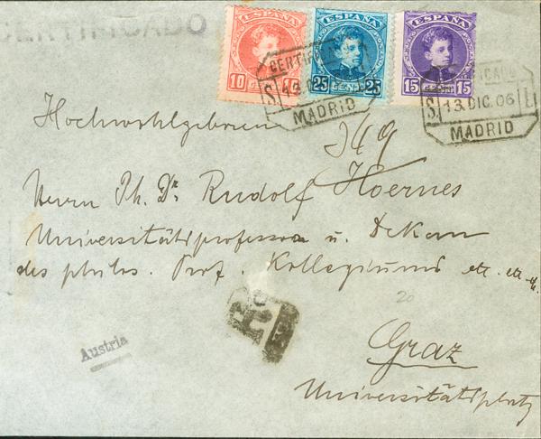 0000114590 - Spain. Alfonso XIII Registered Mail