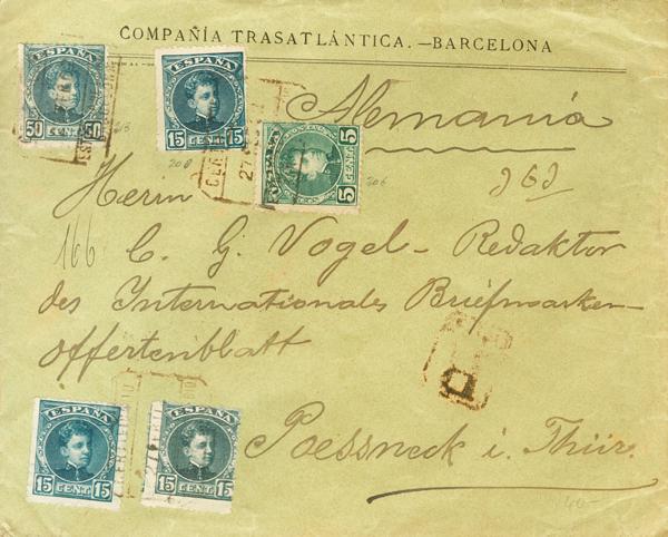 0000114591 - Spain. Alfonso XIII Registered Mail
