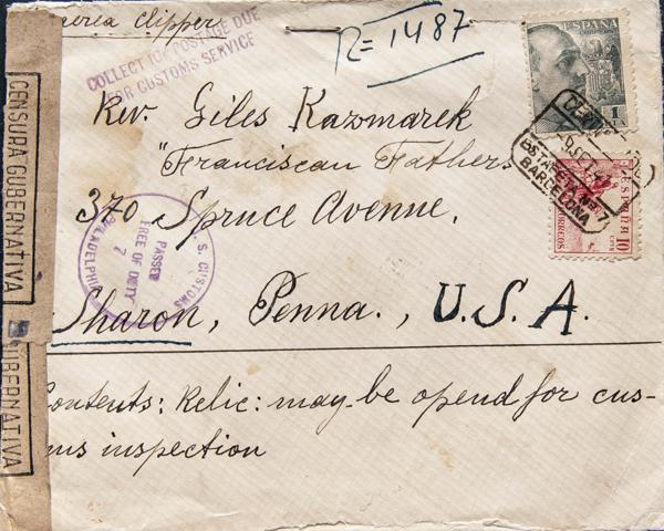 0000114903 - Spain. Spanish State Registered Mail