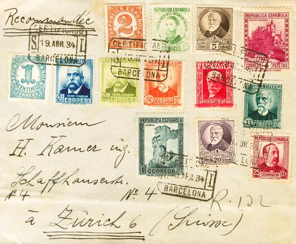 0000115575 - Spain. Spanish Republic Registered Mail