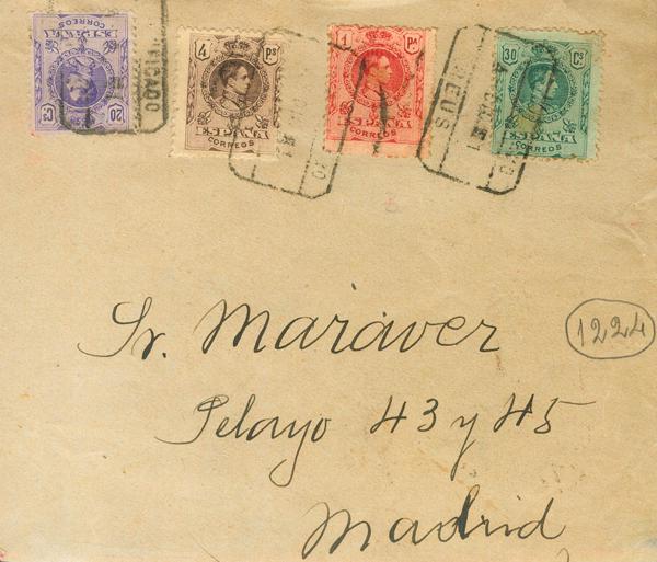 0000116399 - Spain. Alfonso XIII Registered Mail