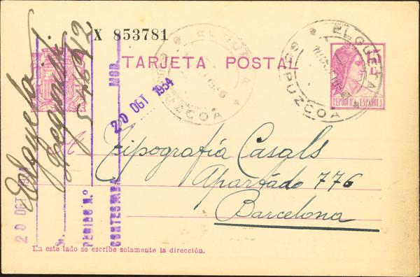 0000117113 - Basque Country. Postal History