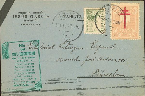 0000117120 - Navarra. Postal History