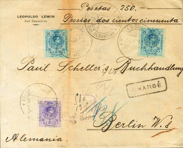0000117770 - Spain. Alfonso XIII Registered Mail