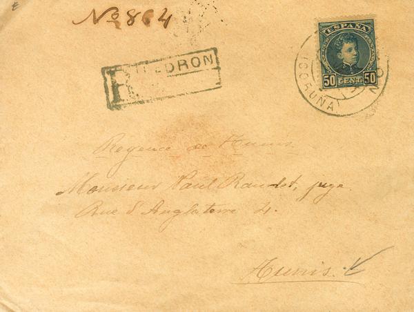 0000117885 - Spain. Alfonso XIII Registered Mail