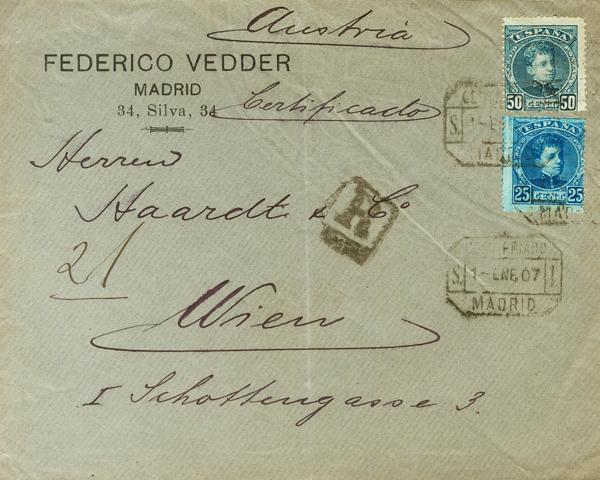0000117889 - Spain. Alfonso XIII Registered Mail