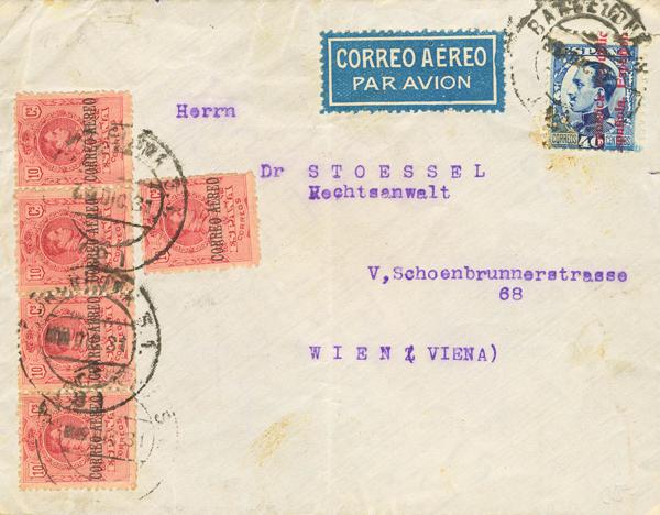 0000129303 - Spain. Alfonso XIII Air Mail