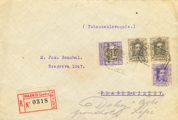0000129309 - Spain. Alfonso XIII Registered Mail